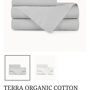 Peacock Alley Terra Organic Cotton Bedding in Light Gray